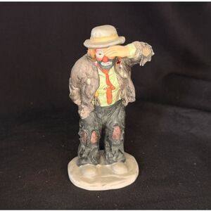 Emmett Kelly Jr Flambro Looking Out To See Figurine